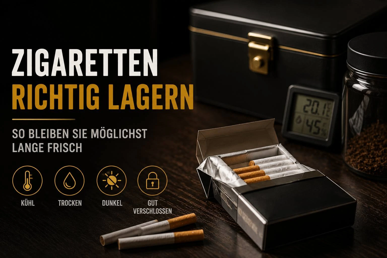 Zigaretten richtig lagern - Tipps und Tricks
